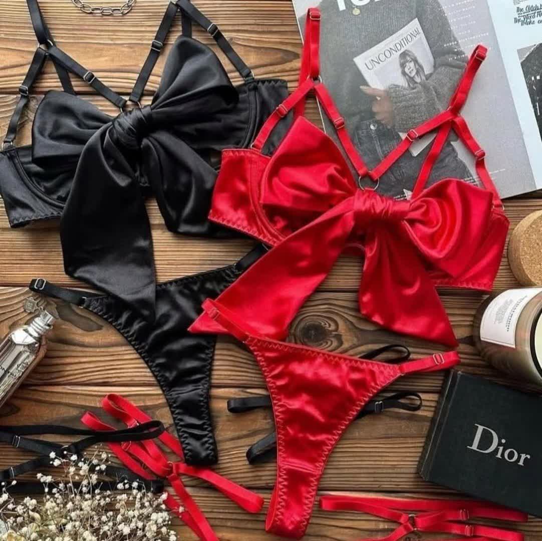 ست فانتزی کاپ بازشو پاپیونی همراه ران بند