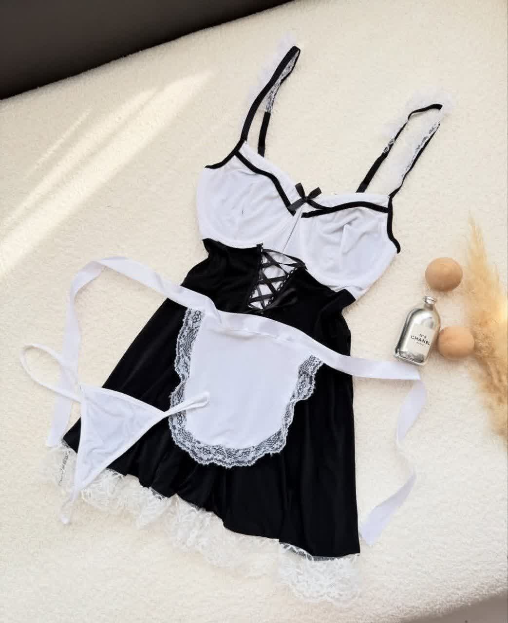 کاستوم خدمتکاری 3تکه فنردار