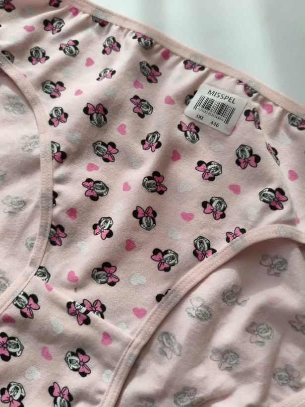 شورت نخ پنبه زنانه برند میسپل طرح دار 3XL